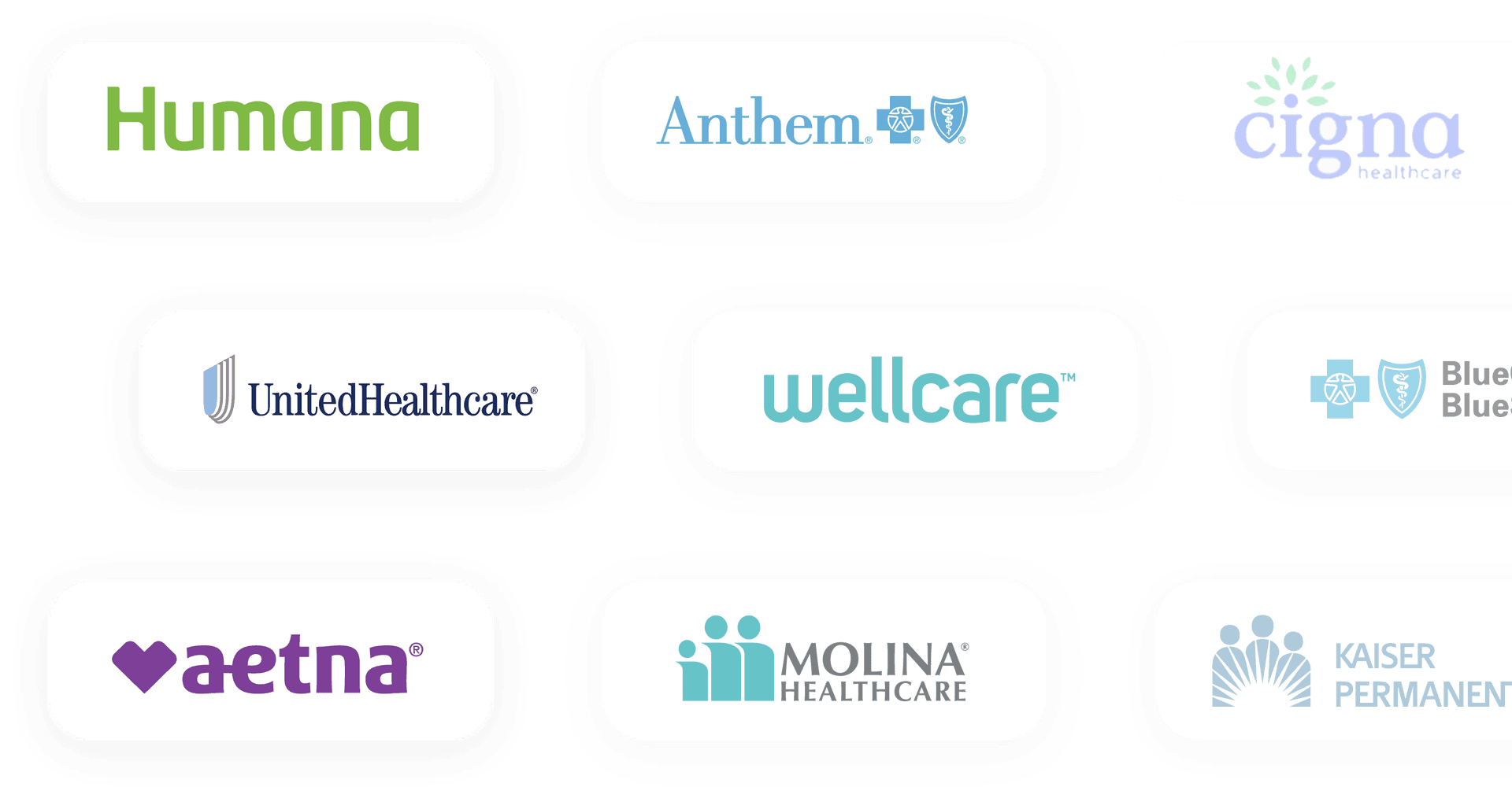 Sample insurer logos