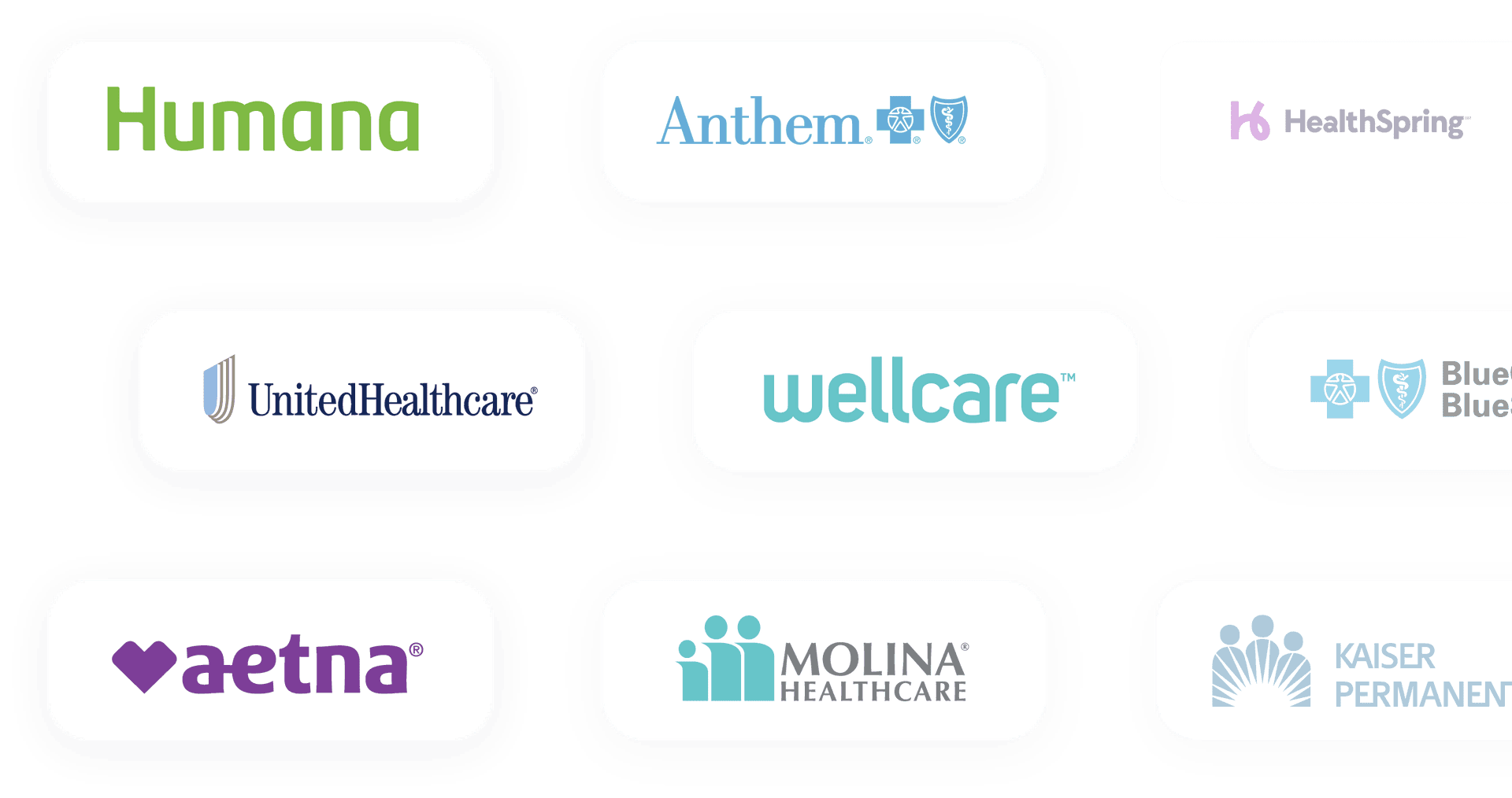 Sample insurer logos